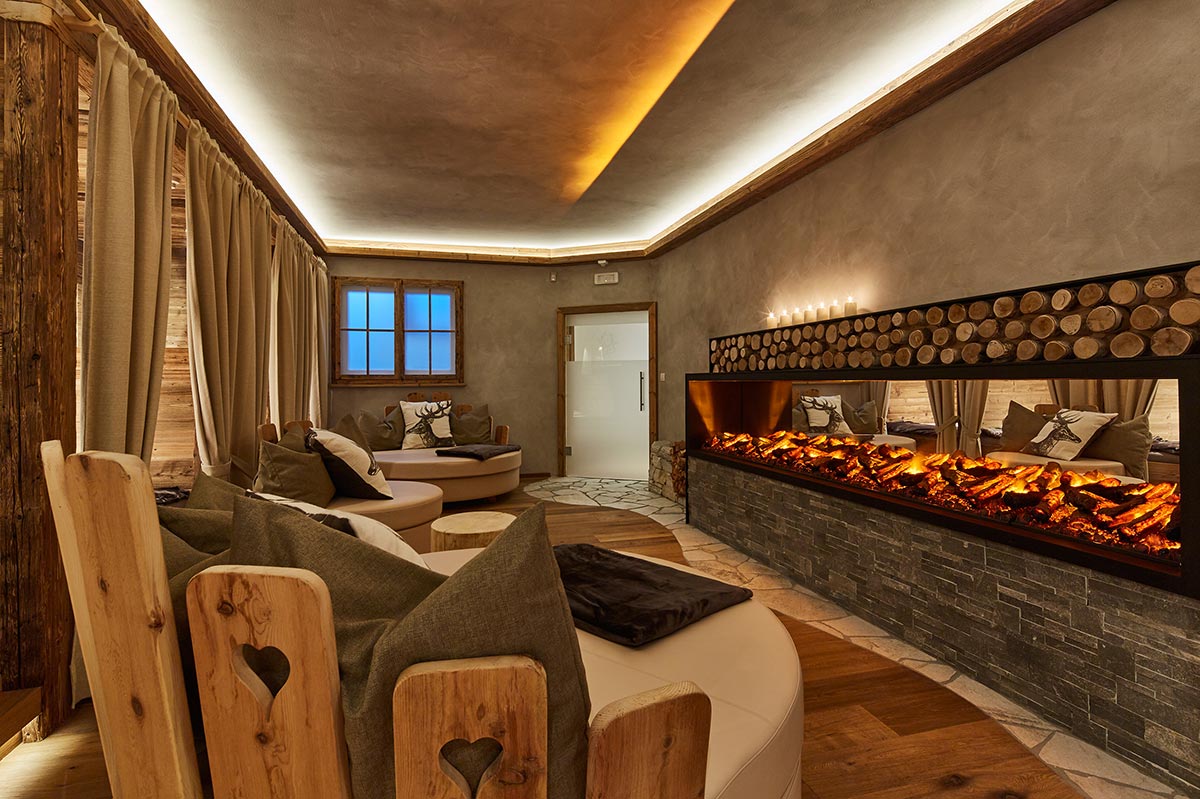 Wellness area with relaxation rooms